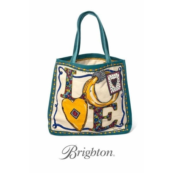 Brighton Handbags - Brighton Canvas Tote Charmed Love